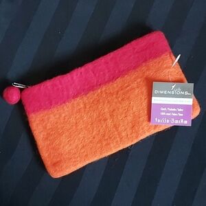 Deadstock Felted Wool Clutch Made In Nepal